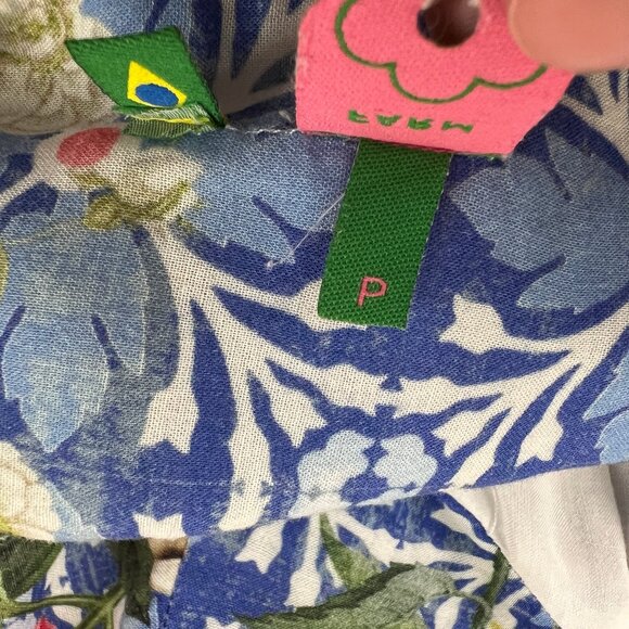 Farm Rio Anthropologie Mini Dress Sun Summer Floral Print Casual Sundress Flowy - Picture 4 of 8